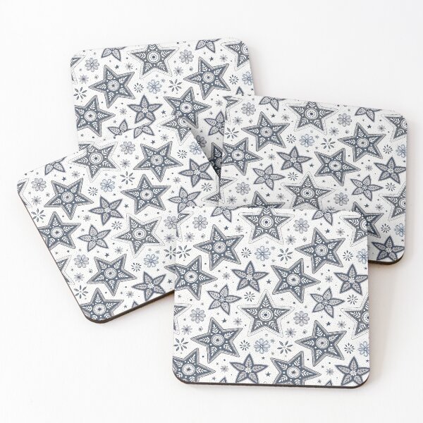 Item preview, Nordic Romantic Geometric Stars | Scandinavian Valentine Design designed and sold by Shuga-Design.
