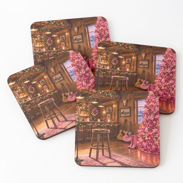 Item preview, Pink Rhinestone Country Bar Christmas Tree designed and sold by Sybille-Yates.