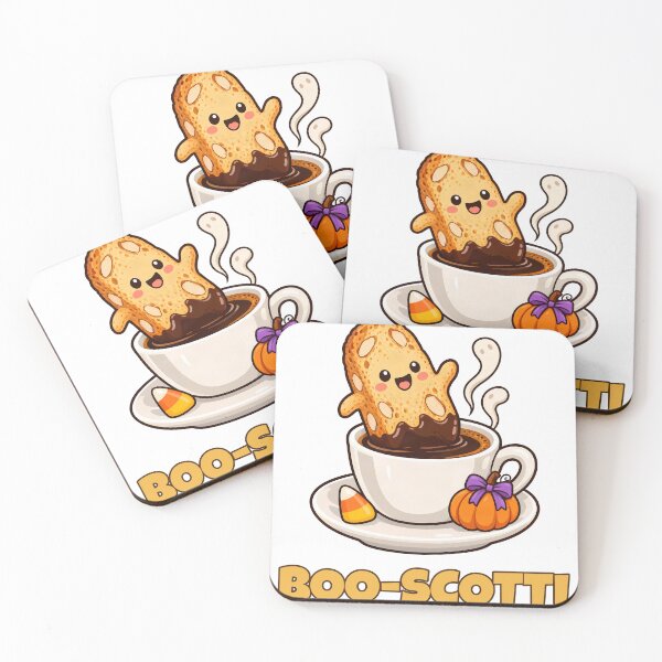 Item preview, Boo-scotti – Cute Ghost Biscotti Espresso Italian Halloween Pun designed and sold by marwanerrady.