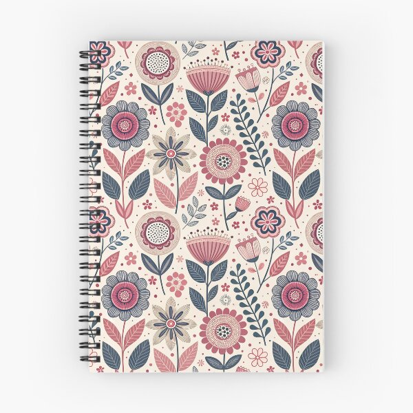 Item preview, Nordic Valentine Folk Flowers | Scandinavian Romantic Design designed and sold by Shuga-Design.