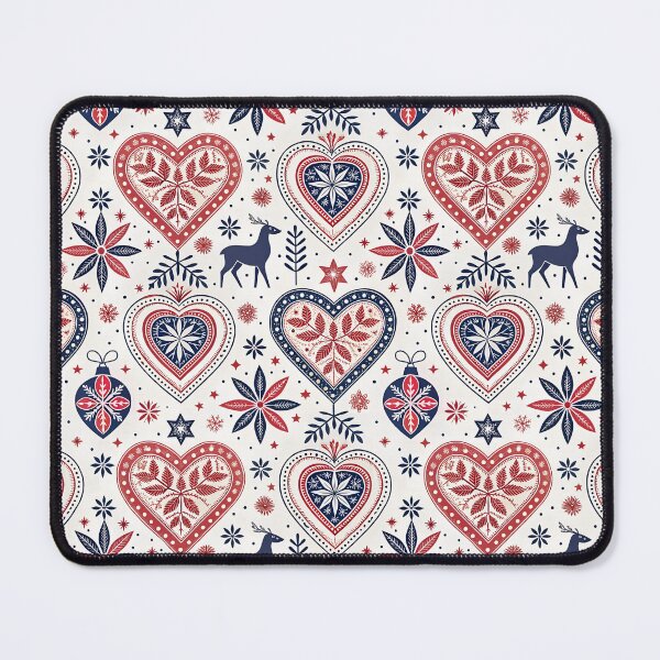 Item preview, Nordic Heart & Geometric Star | Scandinavian Romantic Folk designed and sold by Shuga-Design.