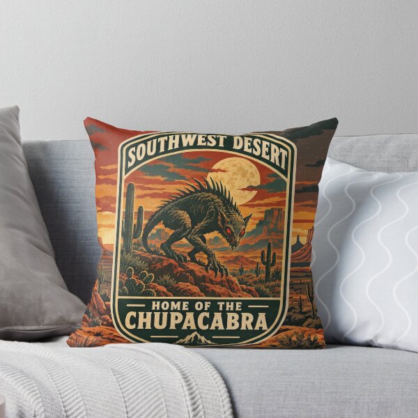 Item preview, Vintage Chupacabra Cryptid - Southwest Desert Retro Poster designed and sold by ElNiro.