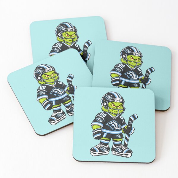Item preview, Utah Mammoth Team Funny Grinch Ice Hockey Player designed and sold by Noelle Gordon.