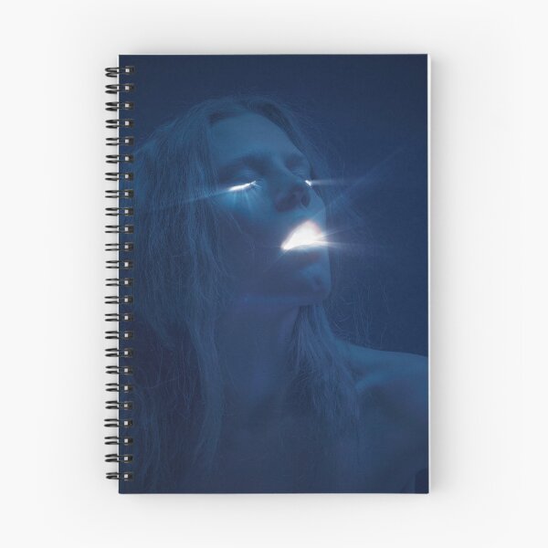 Item preview, Surreal Portrait of Woman with Glowing Light Beams from Eyes and Mouth designed and sold by Vizerskaya.