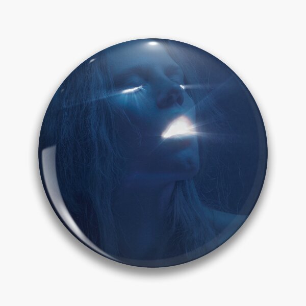 Item preview, Surreal Portrait of Woman with Glowing Light Beams from Eyes and Mouth designed and sold by Vizerskaya.
