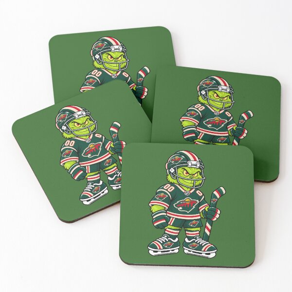Item preview, Minnesota Wild Team Funny Grinch Ice Hockey Player designed and sold by Noelle Gordon.
