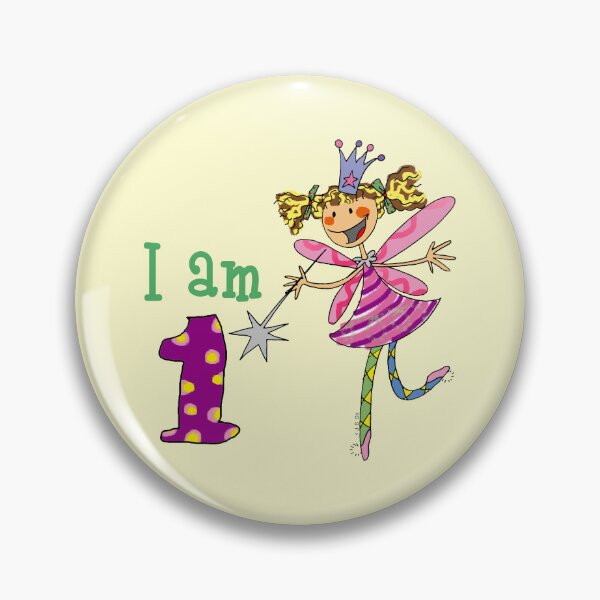 Item preview, Cute Fairy Princess 1st Birthday Girl Pink Magic Wand I Am One designed and sold by CuteCartoon.