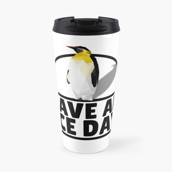 Low Poly Penguin - Have An Ice Day Travel Mug