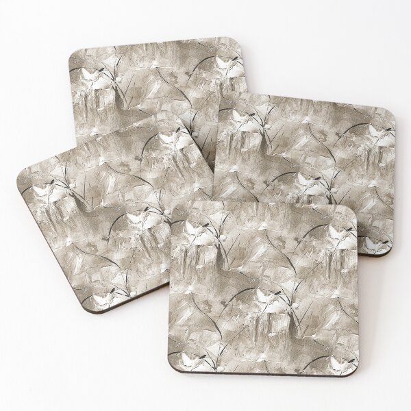 Item preview, Impressionistic Bird Flower Garden in Brown designed and sold by Artistestella.
