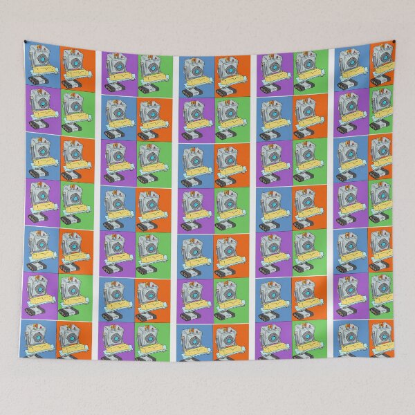 Item preview, Butter Robot In Color Squares designed and sold by titusla-vona.