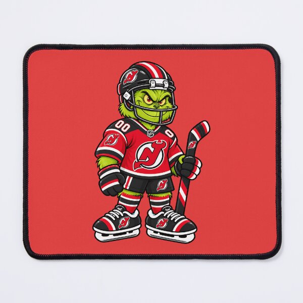 Item preview, New Jersey Devils Team Funny Grinch Ice Hockey Player designed and sold by Noelle Gordon.