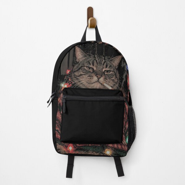 Item preview, Retro Funny Black Cat Smoking Festive As FCK Meme designed and sold by Dela3.