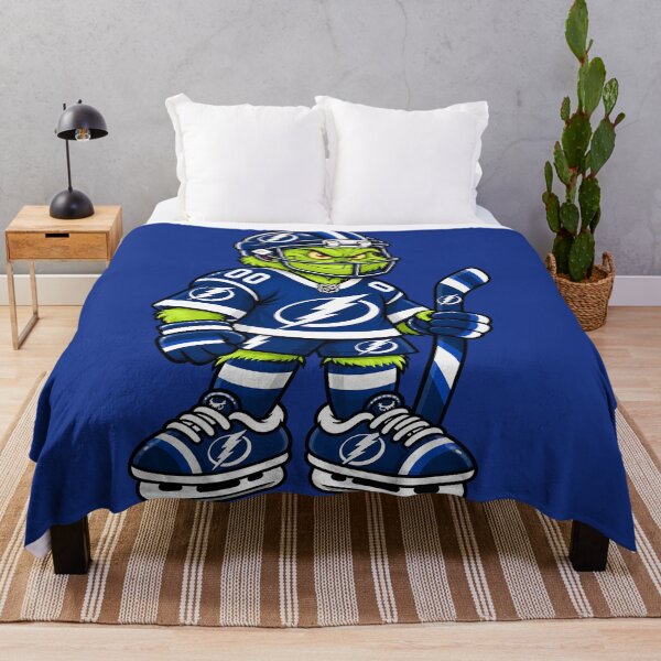Item preview, Tampa Bay Lightning Team Funny Grinch Ice Hockey Player designed and sold by Noelle Gordon.