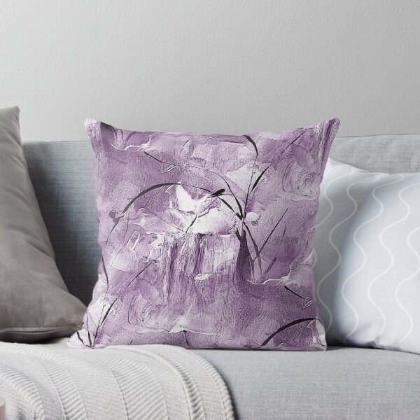 Item preview, Impressionistic Bird Flower Garden in Mauve designed and sold by Artistestella.