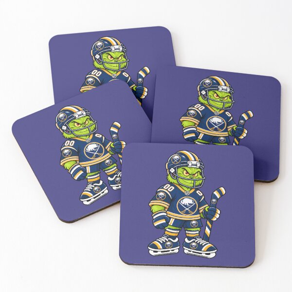 Item preview, Buffalo Sabres Team Funny Grinch Ice Hockey Player designed and sold by Noelle Gordon.