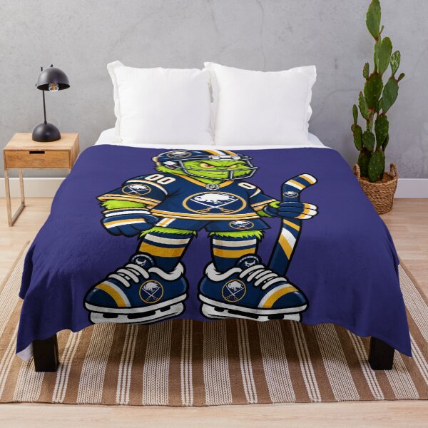 Item preview, Buffalo Sabres Team Funny Grinch Ice Hockey Player designed and sold by Noelle Gordon.