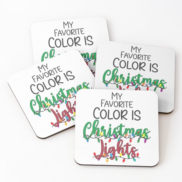 Item preview, My Favorite Color Is Christmas Lights designed and sold by Leslie Makes Stuff.