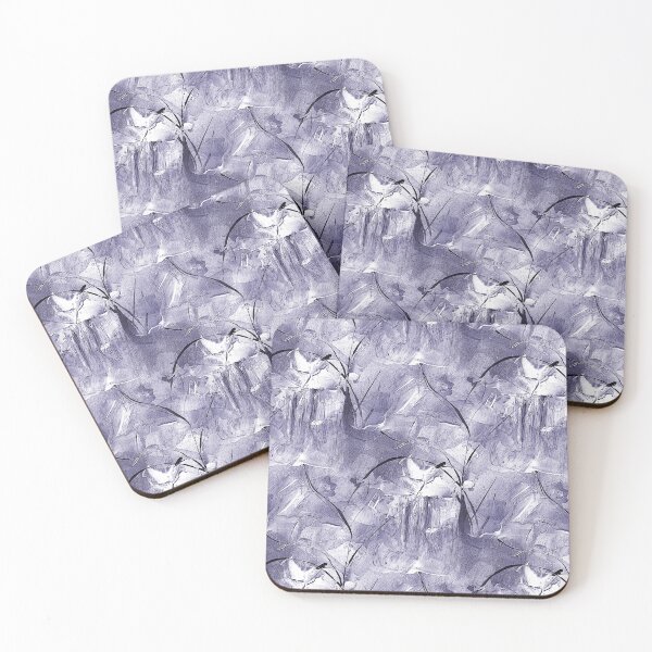 Item preview, Impressionistic Bird Flower Garden in Purple designed and sold by Artistestella.