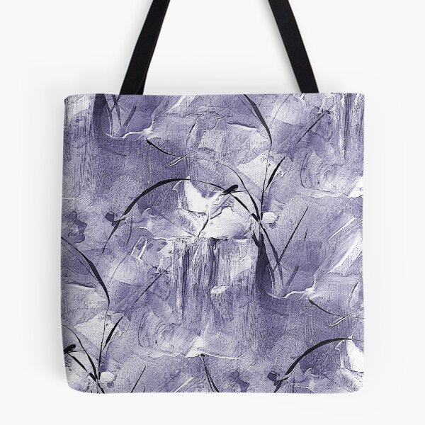 Item preview, Impressionistic Bird Flower Garden in Purple designed and sold by Artistestella.