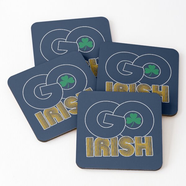Item preview, Vintage Go Irish Distressed Shamrock ND Football designed and sold by RockTheFeal.