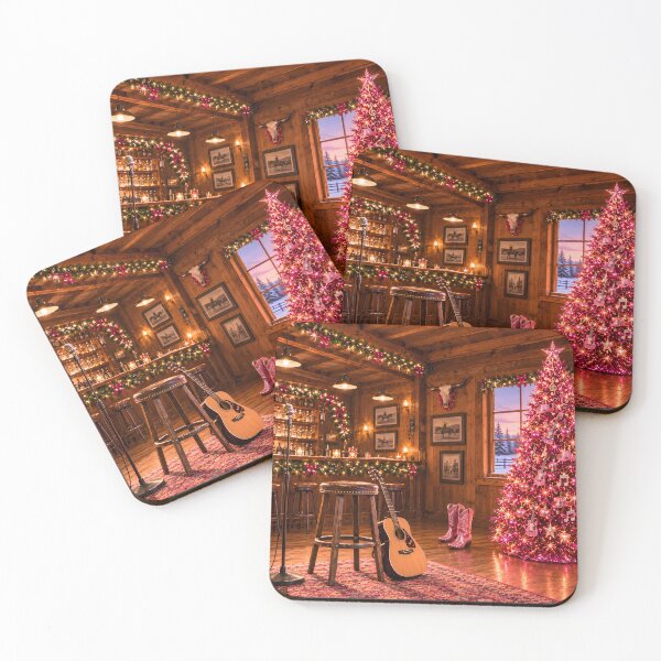 Item preview, Pink Rhinestone Country Bar Christmas Tree designed and sold by Sybille-Yates.