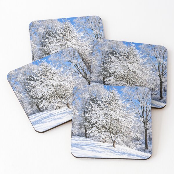 Item preview, Snow Covered Trees Beneath a Blue Sky designed and sold by Moriarty's Digital Visions.