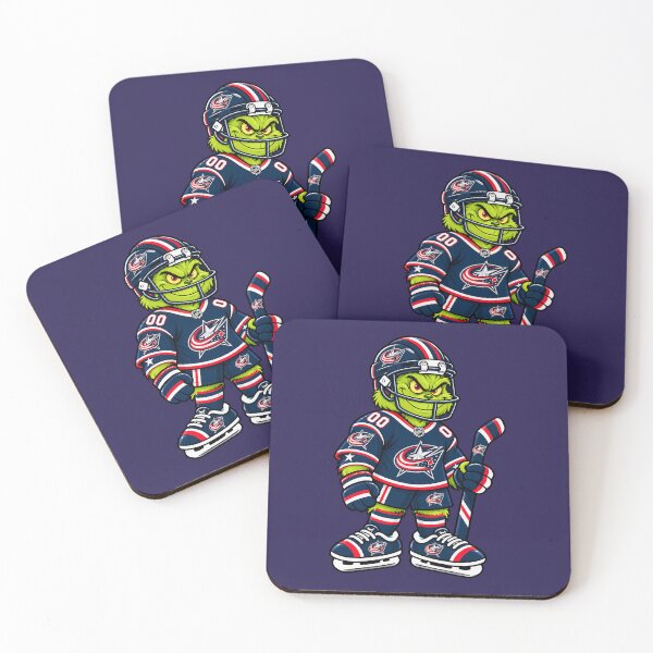 Item preview, Columbus Blue Jackets Team Funny Grinch Ice Hockey Player designed and sold by Noelle Gordon.