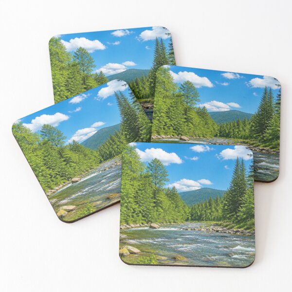 Item preview, Crystal Clear Forest River – Summer Woodland and Mountain Stream designed and sold by ThatSurreyLife.