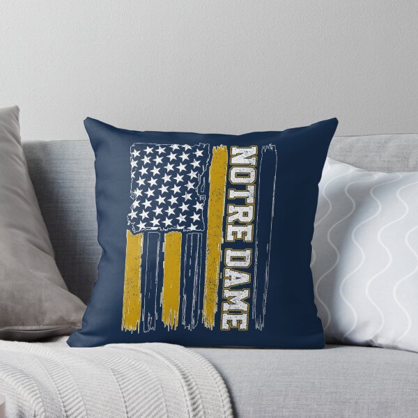 Item preview, Vintage Notre Dame US Flag Distressed Irish Football designed and sold by Floral Vintage.
