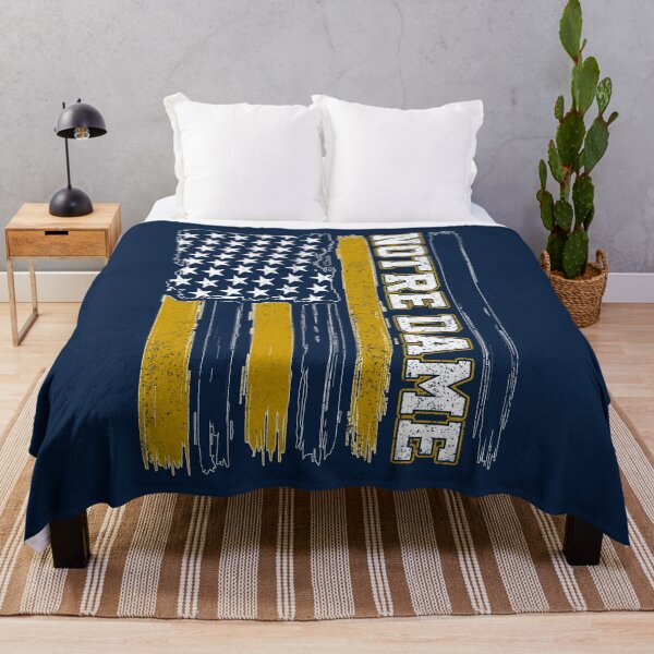 Item preview, Vintage Notre Dame US Flag Distressed Irish Football designed and sold by Floral Vintage.