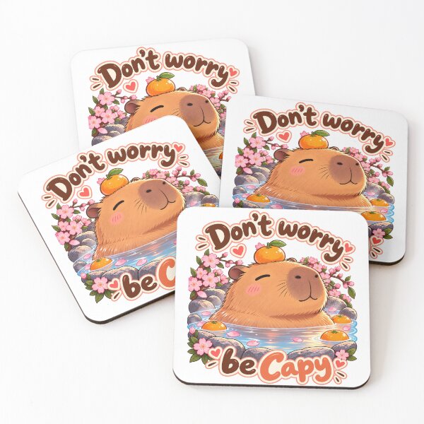 Item preview, "Don't Worry, be Capy" designed and sold by Fantomatik.