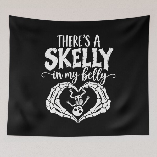 Item preview, There's A Skelly In My Belly Halloween designed and sold by Dmo3HarkoArt.
