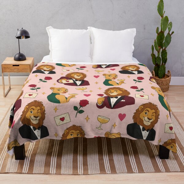 Item preview, Anthro Lion | Velvet Tuxedo Lions and an Emerald Lioness with Champagne, Roses and Love Letters designed and sold by Furrenzy.