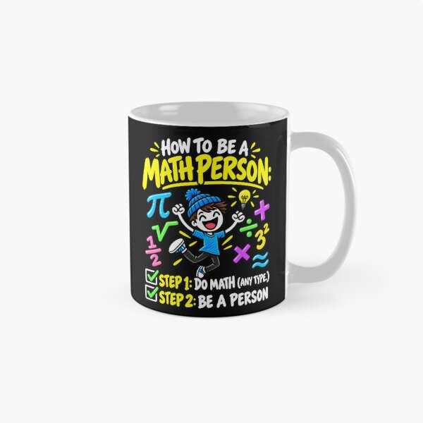 Item preview, How to Be a Math Person – Funny Math Humor Step 1 Do Math Step 2 Be a Person designed and sold by PosiMCreations.
