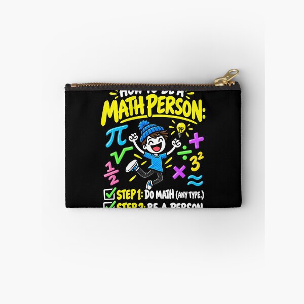 Item preview, How to Be a Math Person – Funny Math Humor Step 1 Do Math Step 2 Be a Person designed and sold by PosiMCreations.