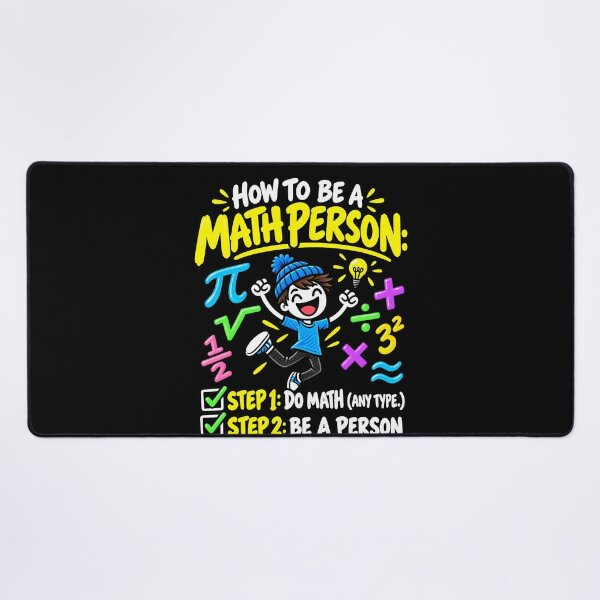 Item preview, How to Be a Math Person – Funny Math Humor Step 1 Do Math Step 2 Be a Person designed and sold by PosiMCreations.