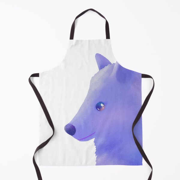 Item preview, Cute Purple Watercolor Wolf Portrait Illustration designed and sold by tammist.