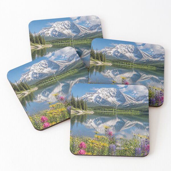 Item preview, Alpine Mountain Lake – Crystal Clear Water and Snow-Capped Peaks designed and sold by ThatSurreyLife.