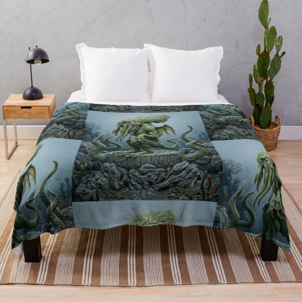 Item preview, Cthulhu illustration designed and sold by Vintage Designs +.