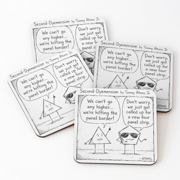 Item preview, Triangle being reassured by Pentagon of his safety... designed and sold by 2nd-dyemension.