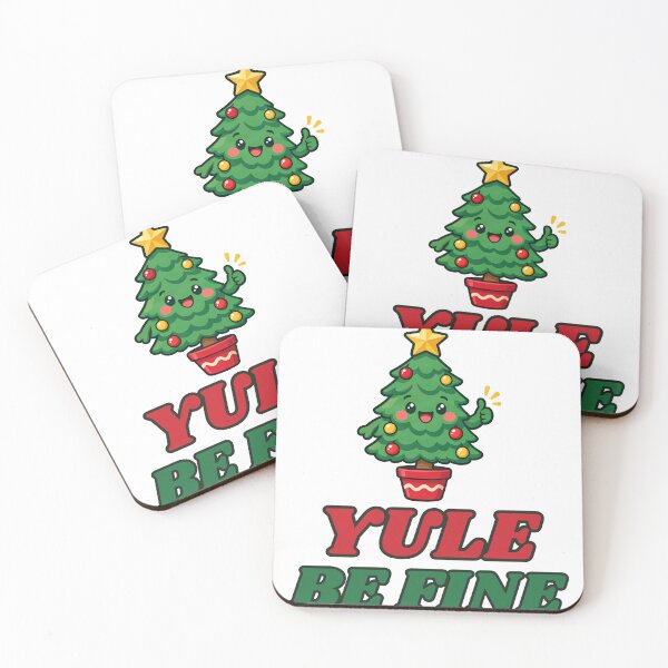 Item preview, Yule Be Fine – Cute Christmas Tree Encouragement Pun designed and sold by marwanerrady.
