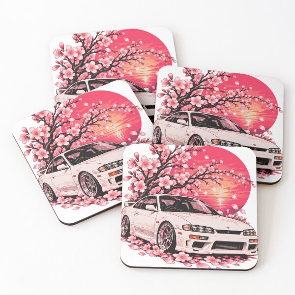 Item preview, JDM Sakura Drift Japanese Sunset Car designed and sold by AnastasiCreates.