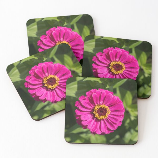 Item preview, Single Zinnia Bloom in Hot Magenta designed and sold by Georgia Mizuleva.
