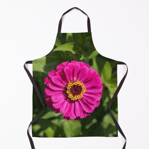 Item preview, Single Zinnia Bloom in Hot Magenta designed and sold by Georgia Mizuleva.