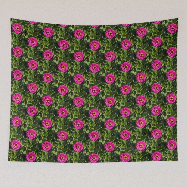 Item preview, Single Zinnia Bloom in Hot Magenta designed and sold by Georgia Mizuleva.