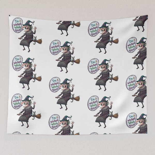 Item preview, Im a wicked witch, bitch! designed and sold by Vintage Designs +.