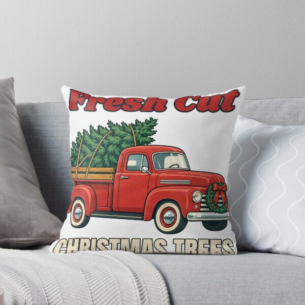 Item preview, Fresh Cut Christmas Trees – Vintage Red Truck Retro Holiday designed and sold by marwanerrady.