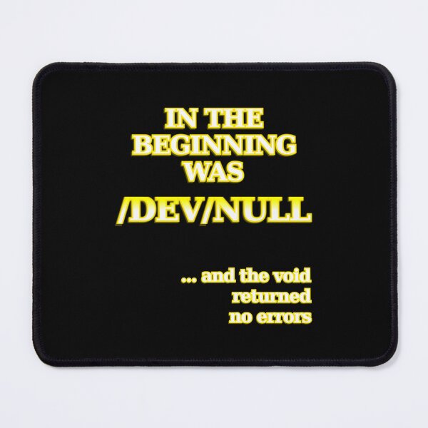 Item preview, Unix: In the beginning was /dev/null ... and the void returned no errors designed and sold by LittleGreyMan2026.