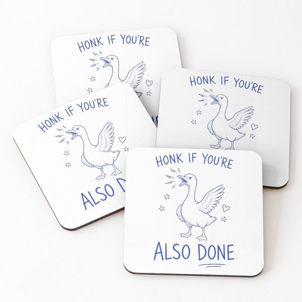 Item preview, Honk If You're Also Done Goose - Funny Angry Goose Sketch Art designed and sold by Driesman.