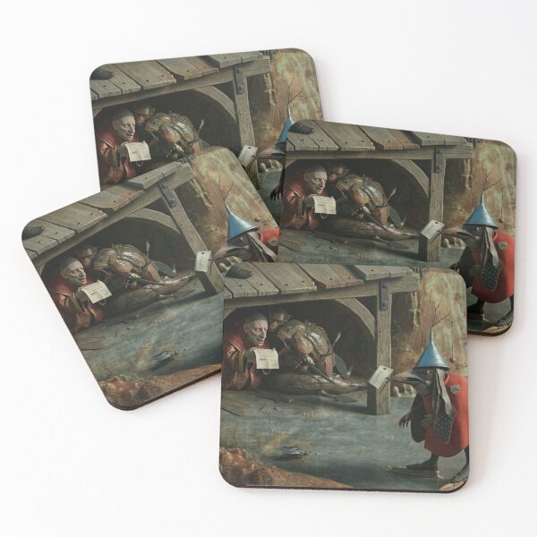 Item preview, Creatures of Hell from Hieronymus Bosch painting re rendered in 3D designed and sold by Vintage Designs +.